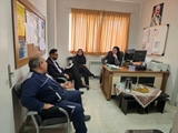 جلسه پیگیری مشکلات سیستم تهویه و فیلترینگ هوای بیمارستان حضرت قمر بنی هاشم (ع) بیضا 